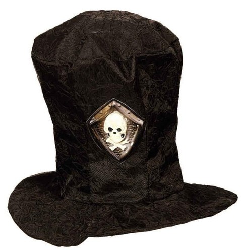 Halloween zylinder samt hut - zylinder,