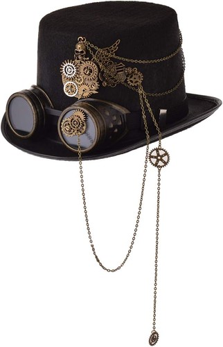 Steampunk zylinderhut mit - steampunk,